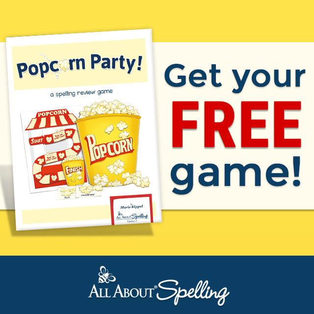 Popcorn Party Spelling Game